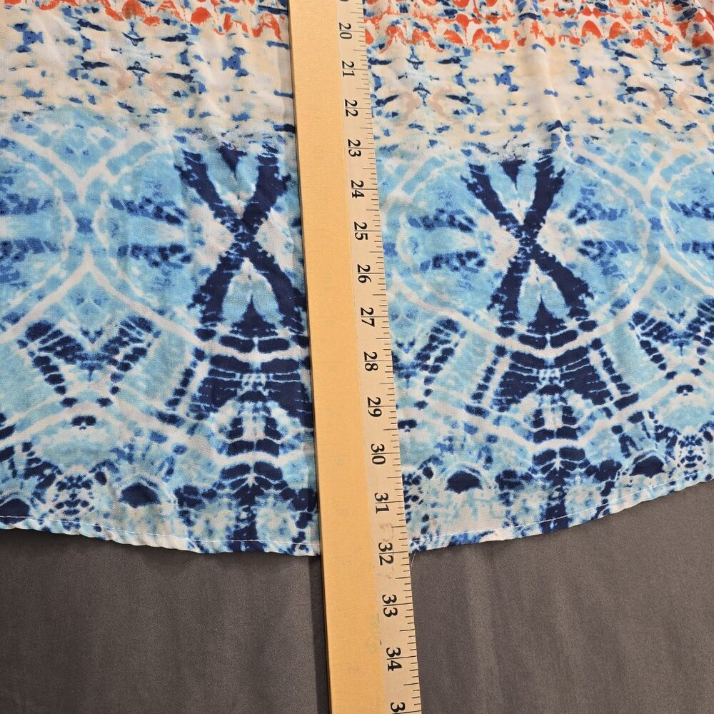 American Rag Swimsuit Cover Up Dress Tunic Patchwork Print Tassels Boho Medium - Picture 5 of 10